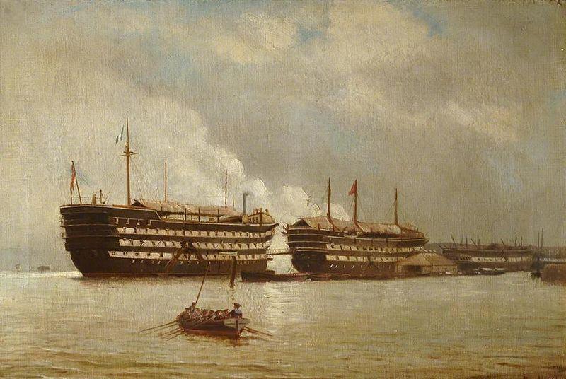 Henry J. Morgan HMS 'Excellent' and HMS 'Illustrious' by Henry J. Morgan oil painting image